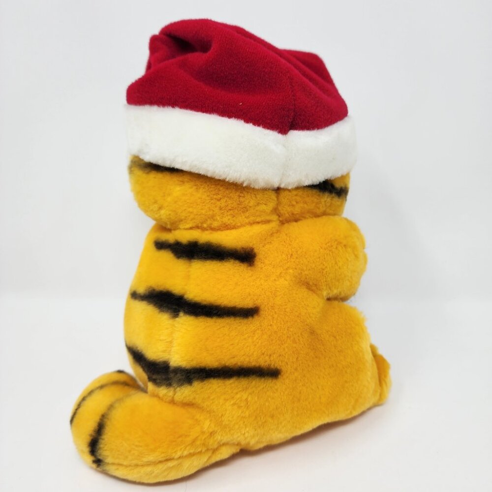 Vtg 1981 Dakin Garfield Santa Cat 8" Plush 'Fill Er Up!' Christmas Stocking Toy - Picture 5 of 15